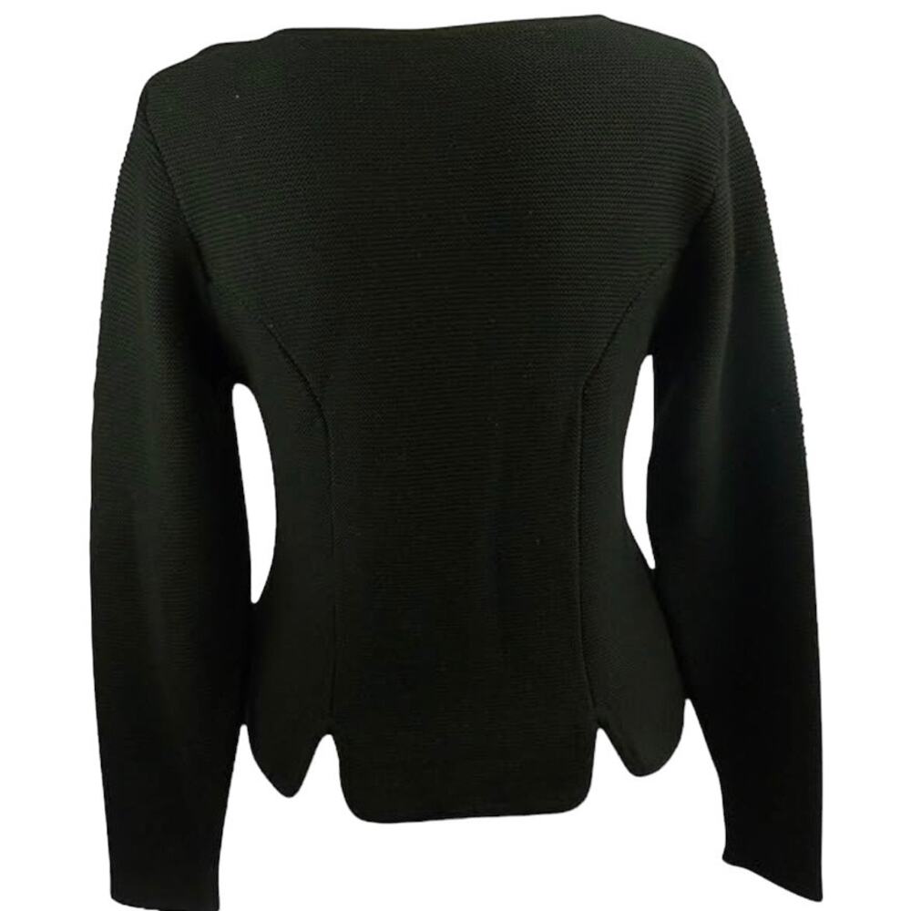 NEW Country-Line Trachtenmode Austrian Dark Gray Cardigan Sweater US 6 EU 42 - Picture 3 of 12